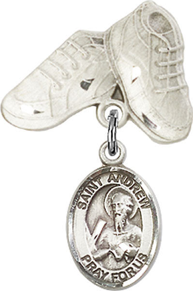 St. Andrew the Apostle Charm and Baby Boots Pin