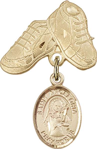St. Apollonia Charm and Baby Boots Pin