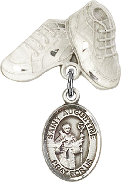 St. Augustine Charm and Baby Boots Pin