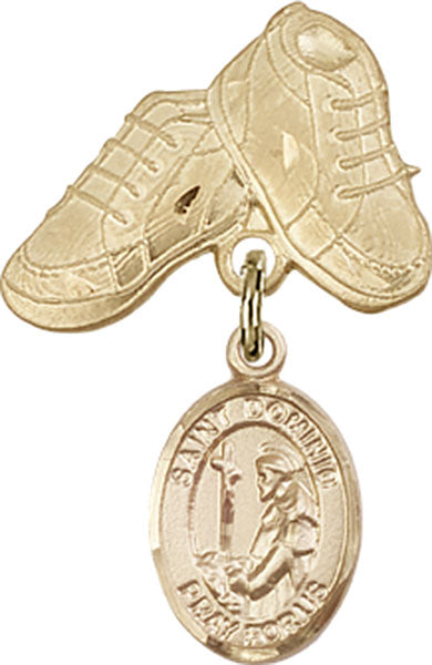 St. Dominic de Guzman Charm and Baby Boots Pin
