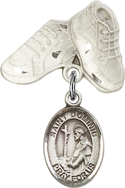 St. Dominic de Guzman Charm and Baby Boots Pin