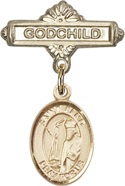 St. Elmo Charm and Godchild Badge Pin