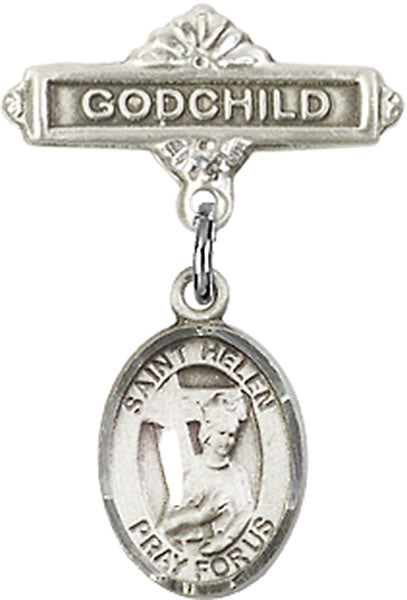 St. Helen Charm and Godchild Badge Pin