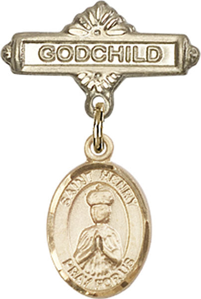 St. Henry II Charm and Godchild Badge Pin