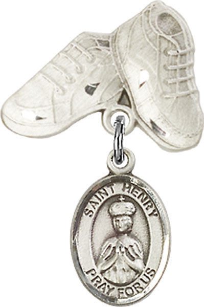 St. Henry II Charm and Baby Boots Pin