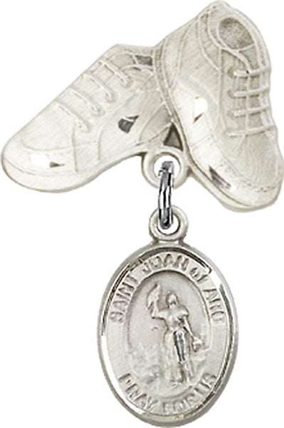 St. Joan of Arc Charm and Baby Boots Pin