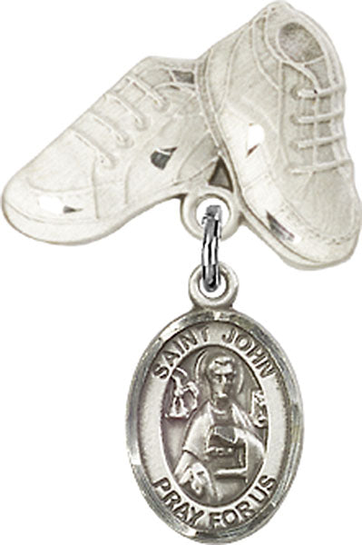St. John the Apostle Charm and Baby Boots Pin