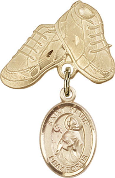 St. Kevin Charm and Baby Boots Pin