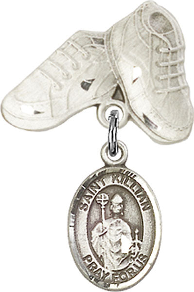 St. Kilian Charm and Baby Boots Pin