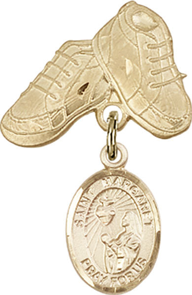 St. Margaret Mary Alacoque Charm and Baby Boots Pin