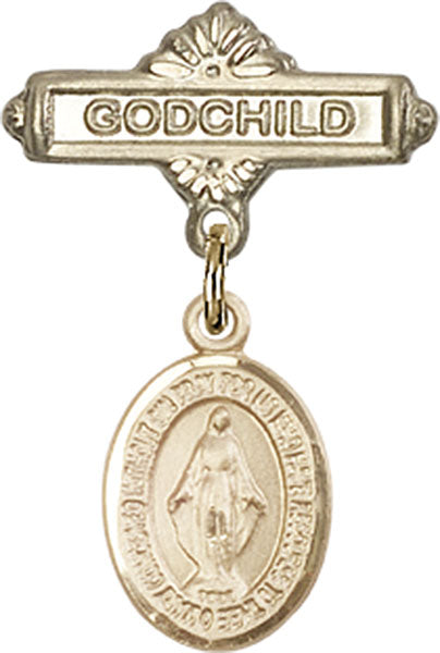 Miraculous Charm and Godchild Badge Pin