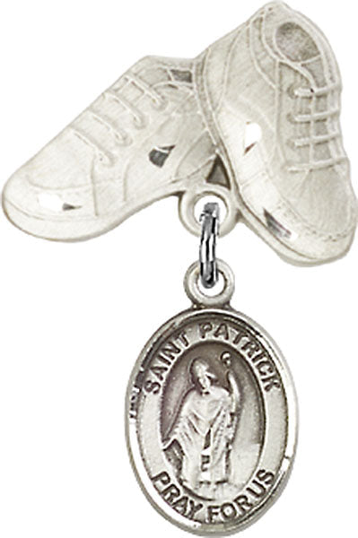 St. Patrick Charm and Baby Boots Pin