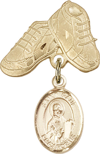 St. Paul the Apostle Charm and Baby Boots Pin