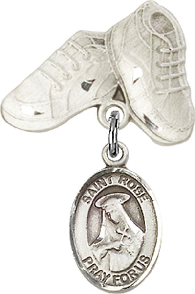 St. Rose of Lima Charm and Baby Boots Pin