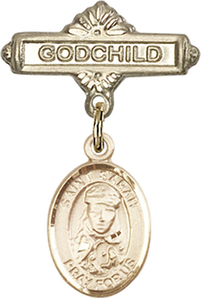St. Sarah Charm and Godchild Badge Pin