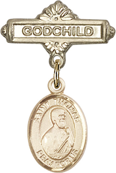 St. Thomas the Apostle Charm and Godchild Badge Pin