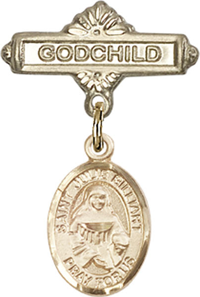 St. Julie Billiart Charm and Godchild Badge Pin