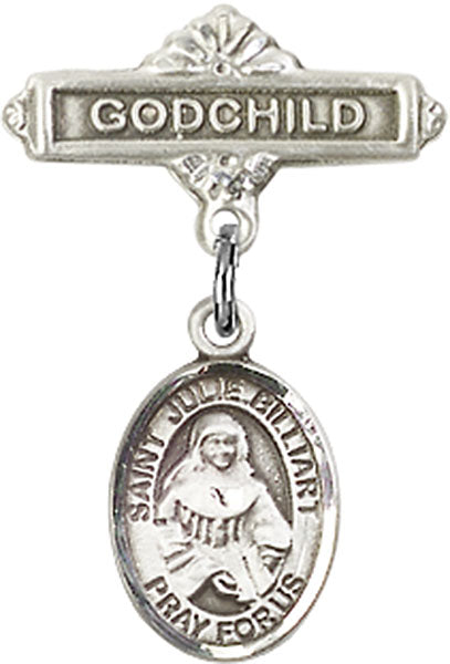 St. Julie Billiart Charm and Godchild Badge Pin