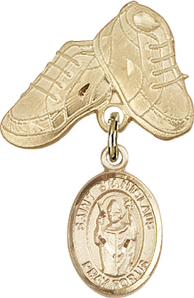 St. Stanislaus Charm and Baby Boots Pin