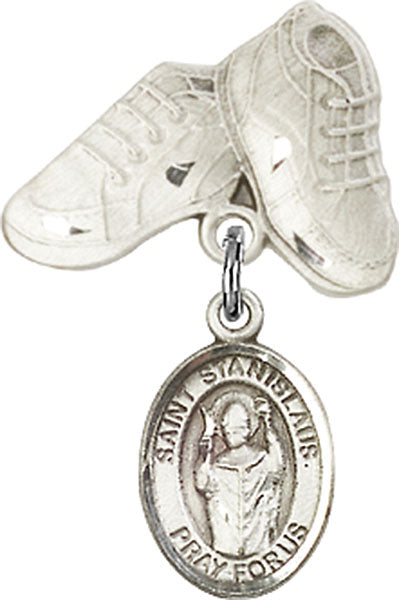 St. Stanislaus Charm and Baby Boots Pin
