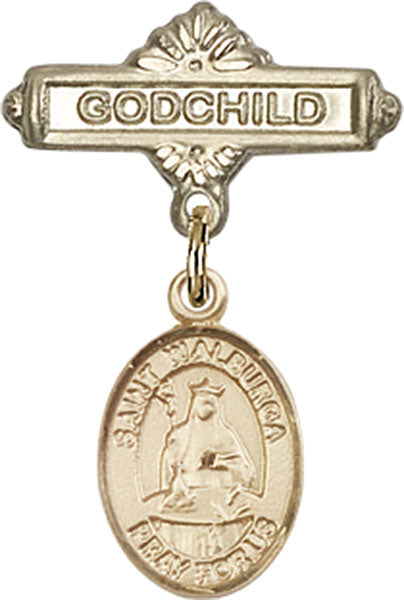 St. Walburga Charm and Godchild Badge Pin