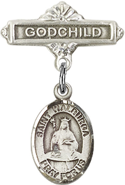 St. Walburga Charm and Godchild Badge Pin