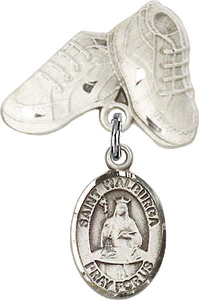 St. Walburga Charm and Baby Boots Pin