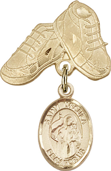 St. Ursula Charm and Baby Boots Pin
