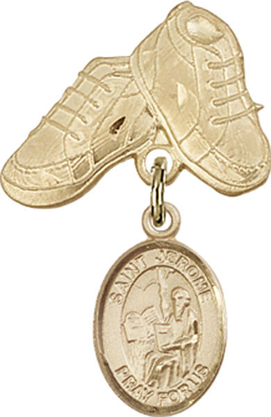 St. Jerome Charm and Baby Boots Pin