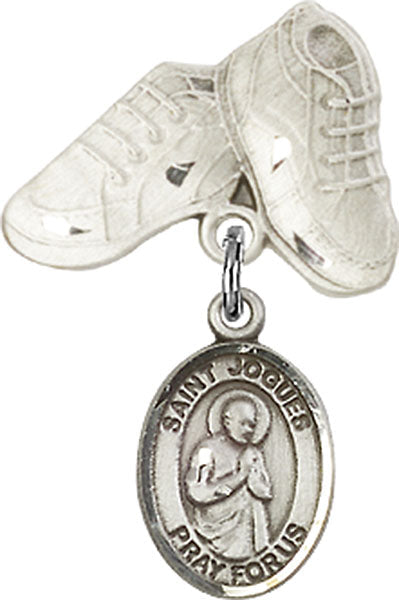 St. Isaac Jogues Charm and Baby Boots Pin