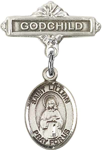 St. Lillian Charm and Godchild Badge Pin