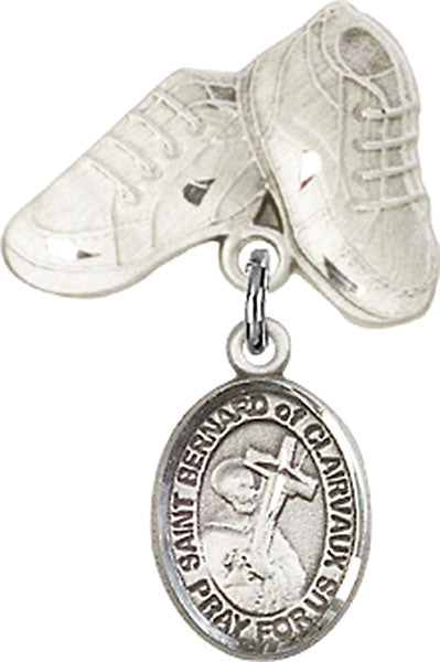 St. Bernard of Clairvaux Charm and Baby Boots Pin