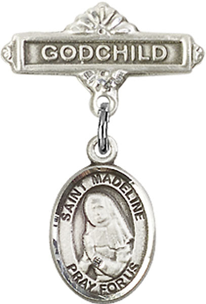 St. Madeline Sophie Barat Charm and Godchild Badge Pin