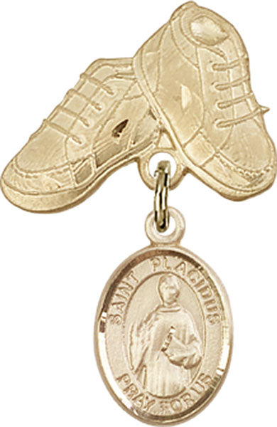 St. Placidus Charm and Baby Boots Pin