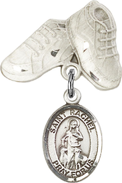 St. Rachel Charm and Baby Boots Pin