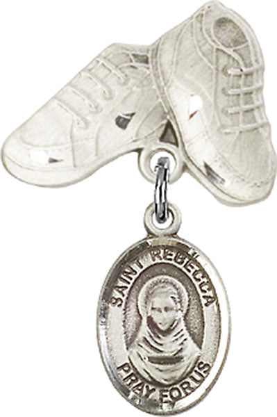 St. Rebecca Charm and Baby Boots Pin