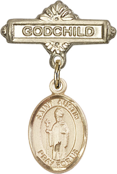 St. Austin Charm and Godchild Badge Pin