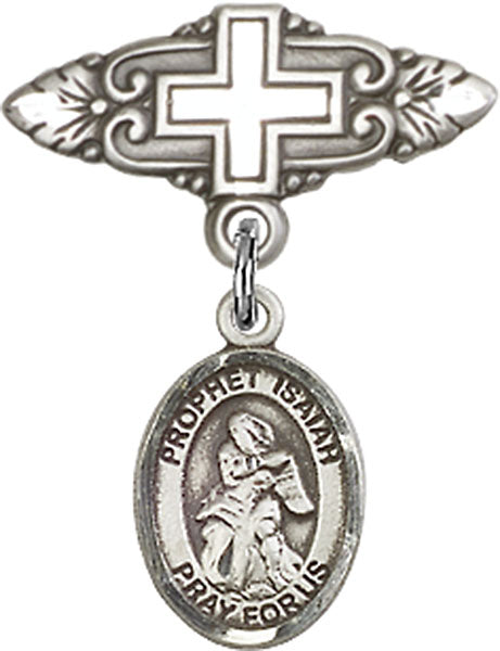 St. Isaiah Charm and Badge Pin with Cross