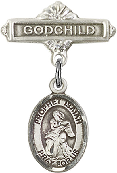 St. Isaiah Charm and Godchild Badge Pin