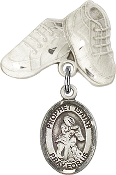 St. Isaiah Charm and Baby Boots Pin