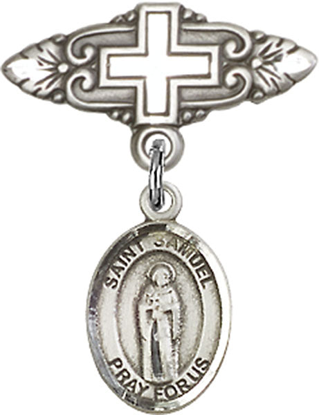 St. Samuel Charm and Badge Pin with Cross