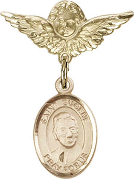 St. Eugene de Mazenod Charm and Angel with Smaller Wings Badge Pin