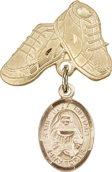 St. Julia Billiart Charm and Baby Boots Pin