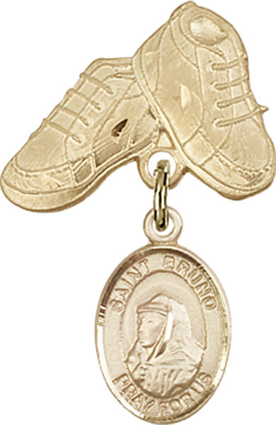 St. Bruno Charm and Baby Boots Pin