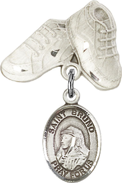St. Bruno Charm and Baby Boots Pin