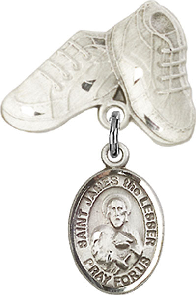St. James the Lesser Charm and Baby Boots Pin