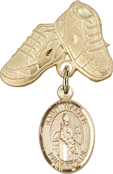 St. Walter of Pontnoise Charm and Baby Boots Pin