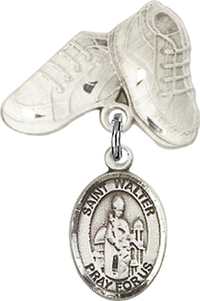 St. Walter of Pontnoise Charm and Baby Boots Pin