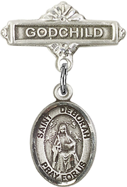 St. Deborah Charm and Godchild Badge Pin