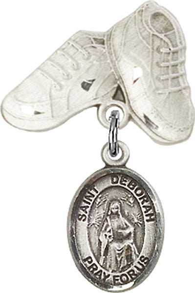 St. Deborah Charm and Baby Boots Pin
